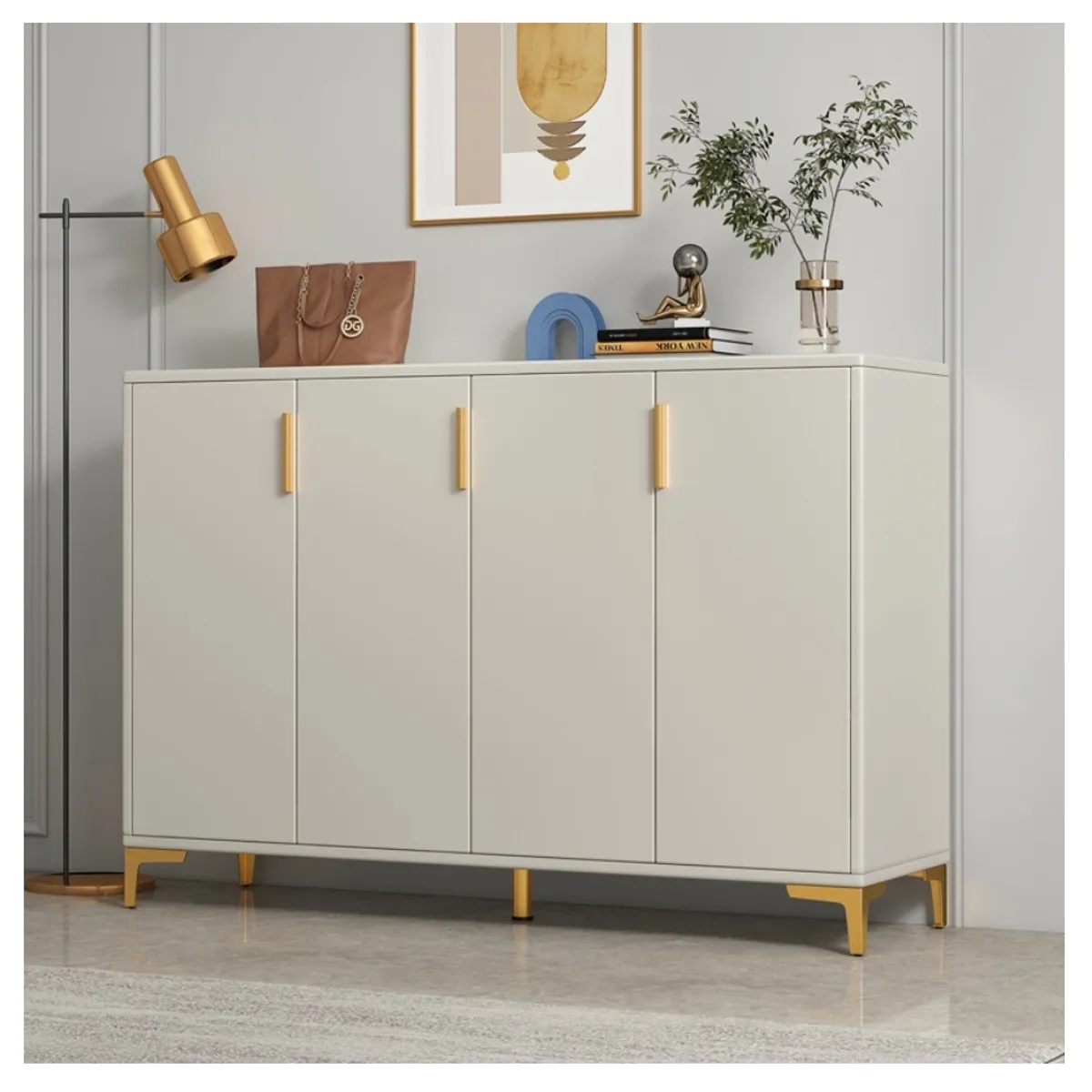 HOMER DESIGN - Comoda Hall Zapatero Multifuncional Europeo 120x32x92…