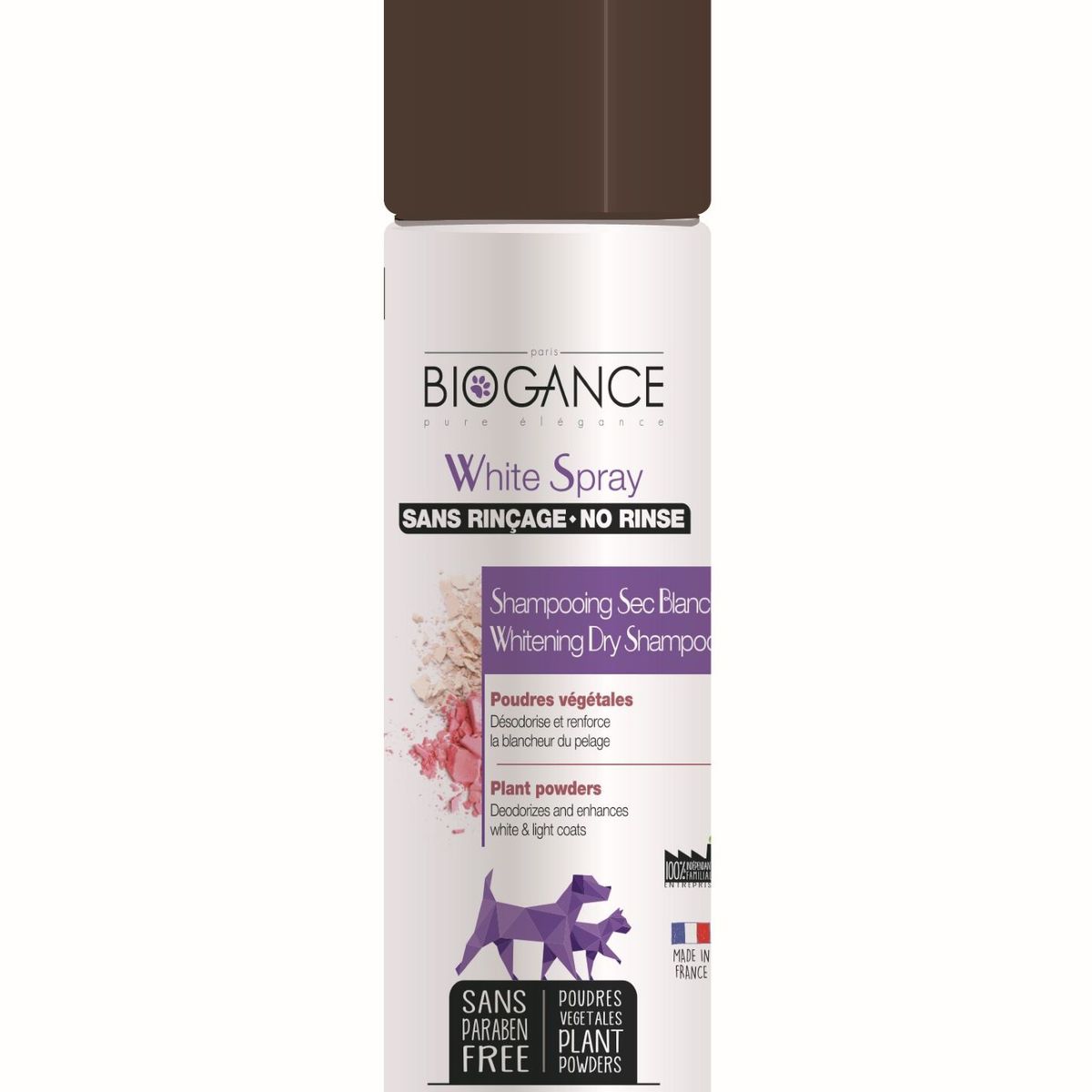 BIOGANCE - Shampoo En Seco Para Pelaje Blanco Biogance