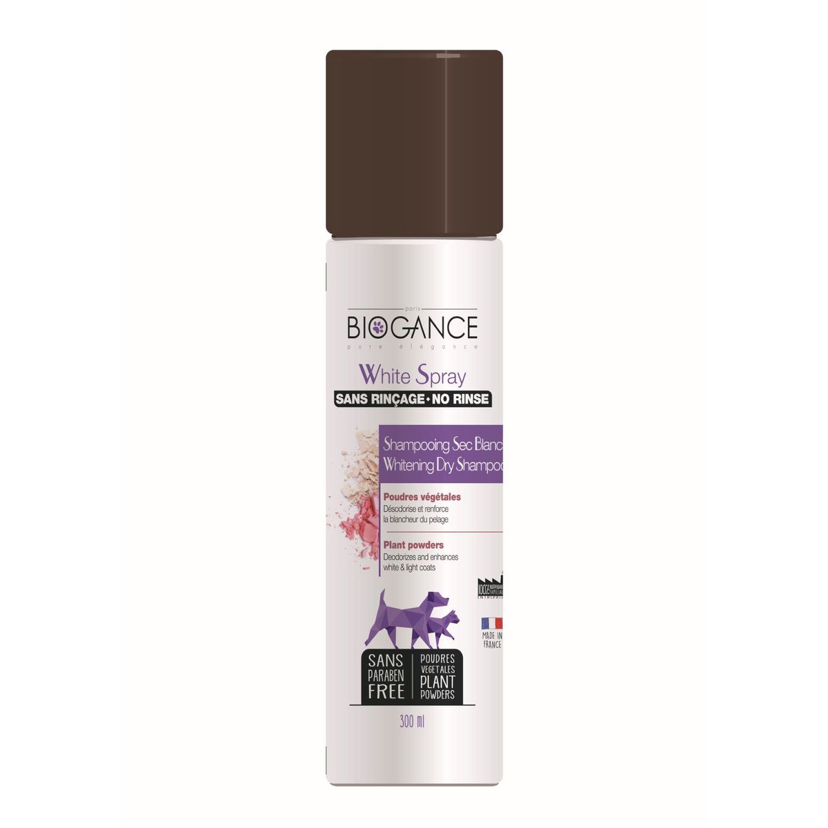 BIOGANCE - Shampoo En Seco Para Pelaje Blanco Biogance