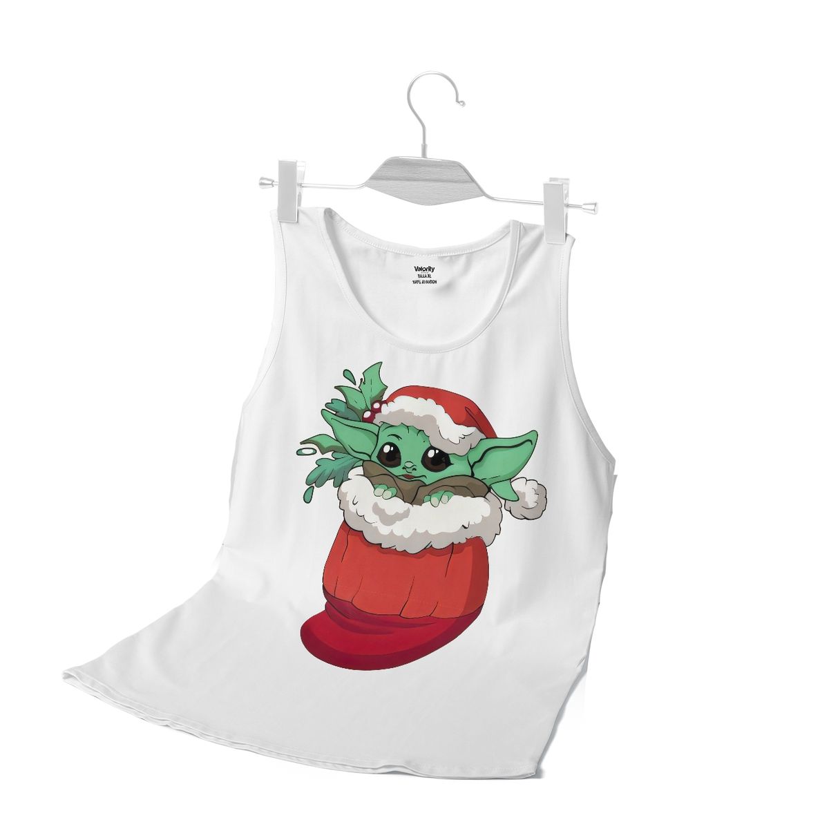 GENERICO - Polera Musculosa Grogu Especial Navidad
