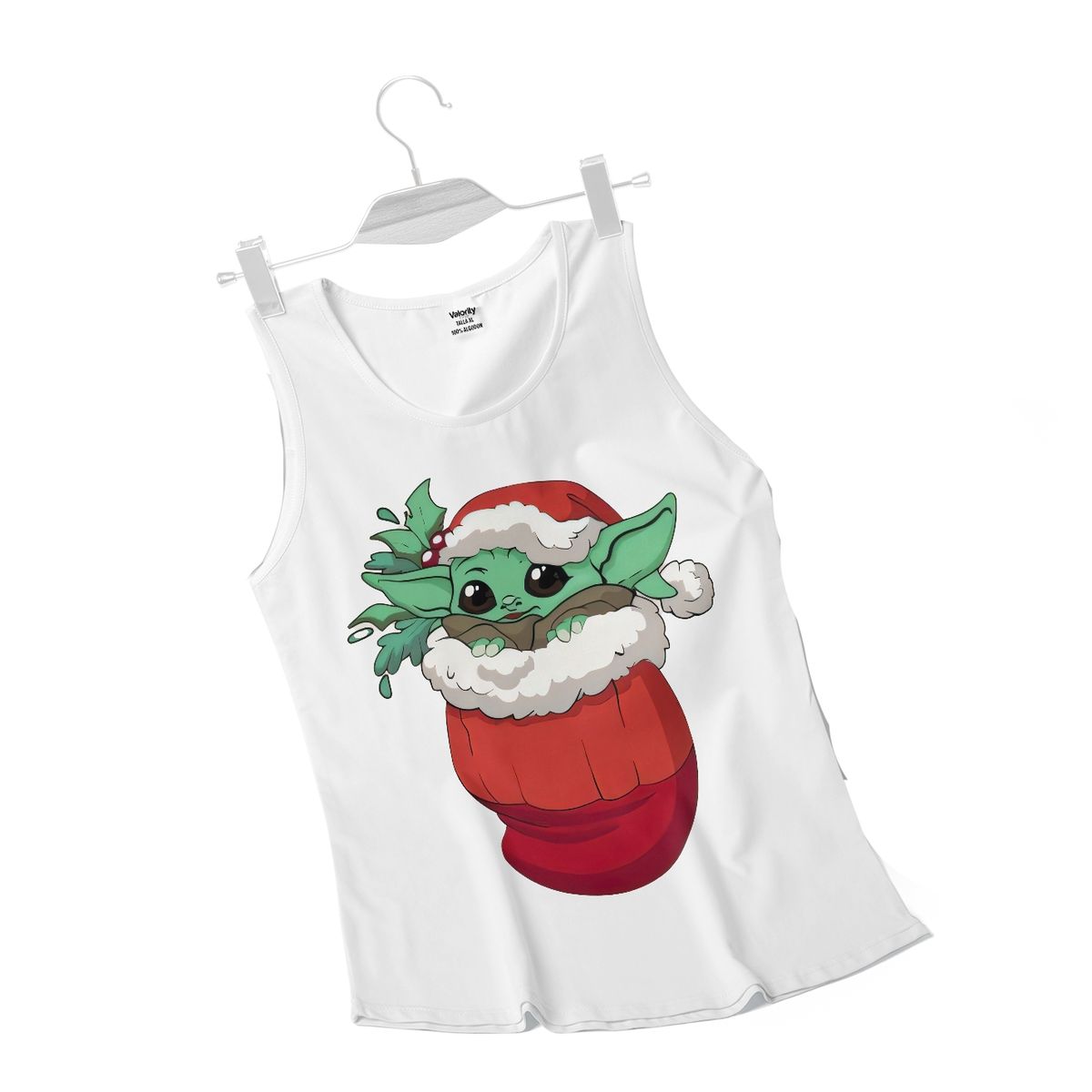GENERICO - Polera Musculosa Grogu Especial Navidad