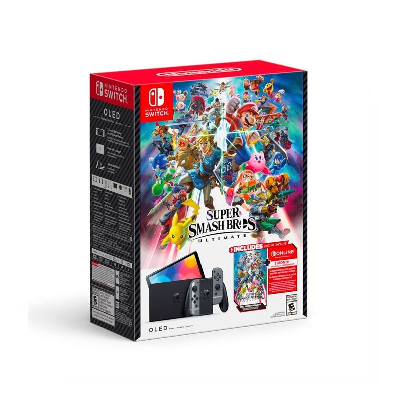 NINTENDO - Consola Nintendo Switch Modelo OLED Edición Super Smash Bros