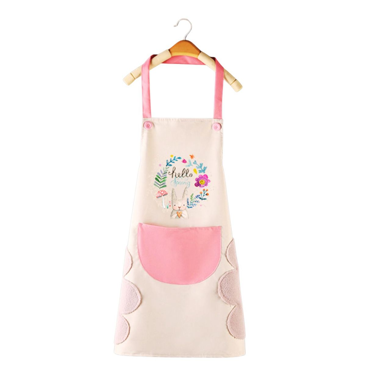 GENERICO - Delantal De Cocina Impermermeable Con Bolsillo Y Toallas