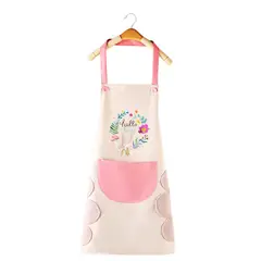 GENERICO - Delantal De Cocina Impermermeable Con Bolsillo Y Toallas