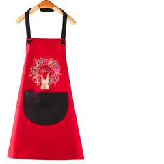 GENERICO - Delantal De Cocina Impermermeable Con Bolsillo Y Toallas