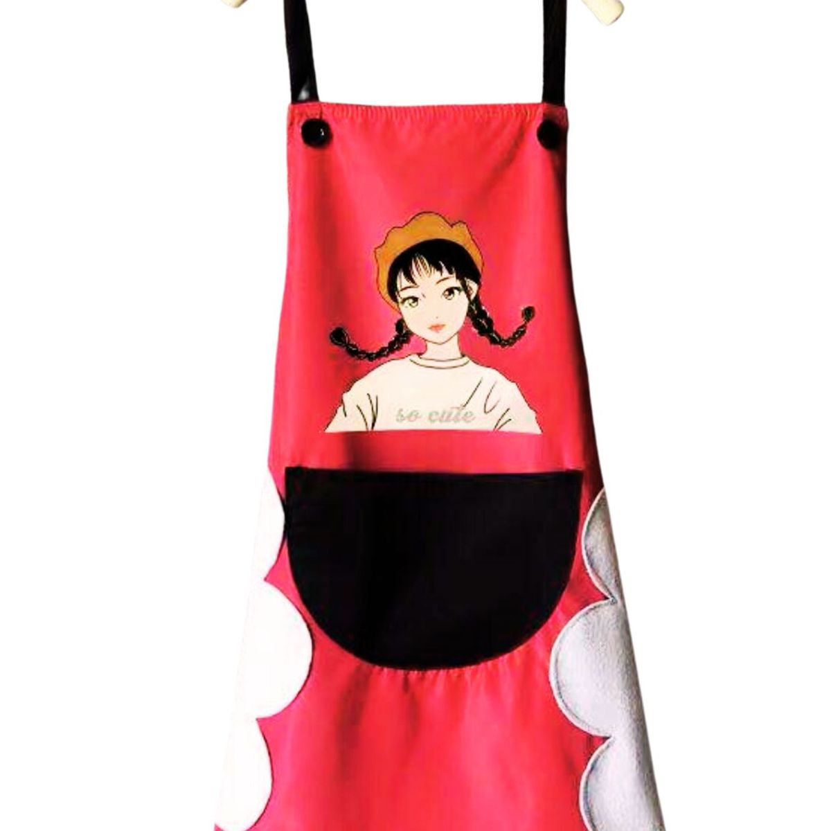 GENERICO - Delantal De Cocina Impermermeable Con Bolsillo Y Toallas