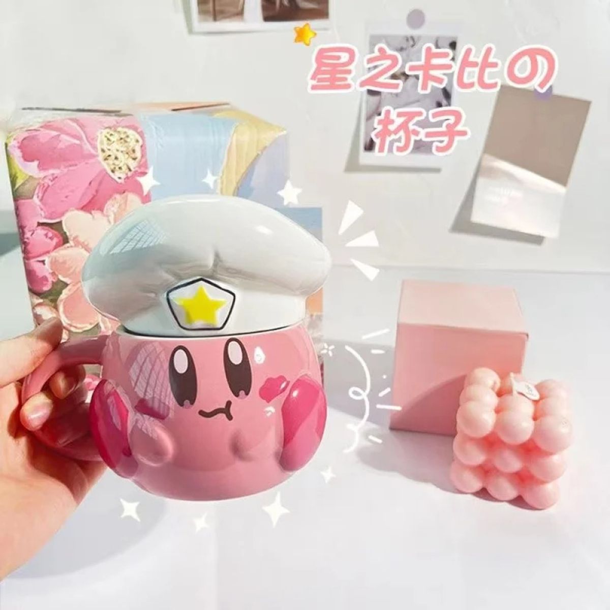 GENERICO - Tazón Cerámica 3d Kirby Chef kawaii Kirbys gamer dream