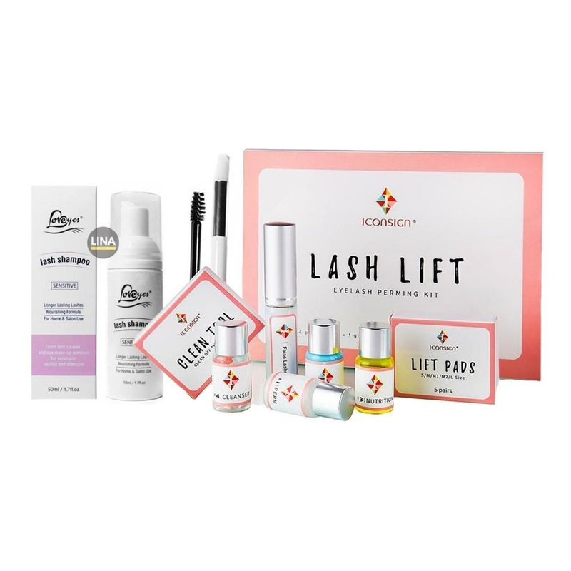 GENERICO - KIT DE LIFTING Y ONDULACION DE PESTAÑAS  SHAMPOO