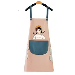 GENERICO - Delantal De Cocina Impermermeable Con Bolsillo Y Toallas