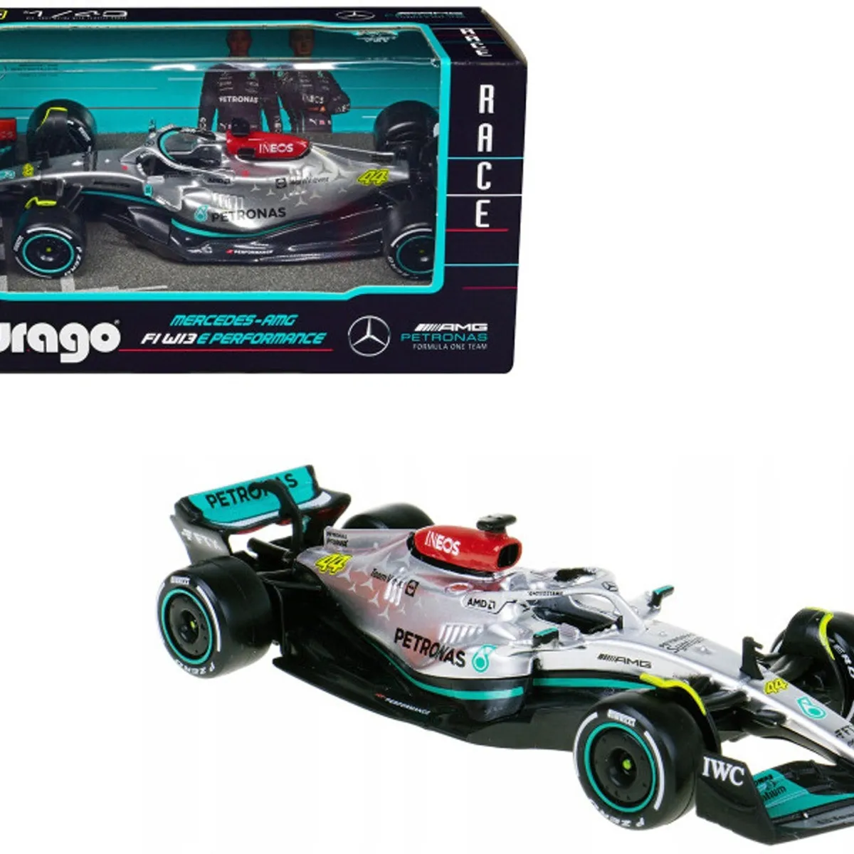 BBURAGO - Bburago Mercedes Amg F1 W13 E 44 Esc 1:43 #18-38065