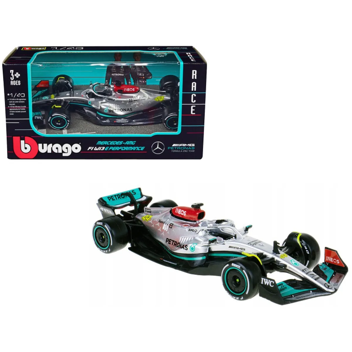 BBURAGO - Bburago Mercedes Amg F1 W13 E 44 Esc 1:43 #18-38065