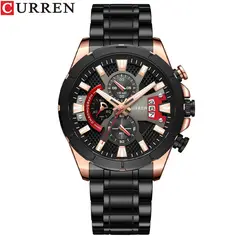 CURREN - Reloj de cuarzo para hombres