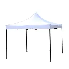 GENERICO - TOLDO PLEGABLE 3X3 LONA OXFORD BLANCO 600D UV