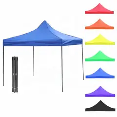 GENERICO - TOLDO PLEGABLE 3X3 LONA OXFORD CREMA 600D UV