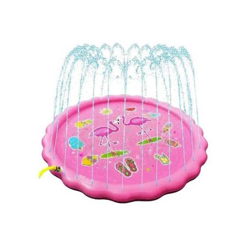 GENERICO - Alfombra de agua para niños estilo cascada 170 cm rosada