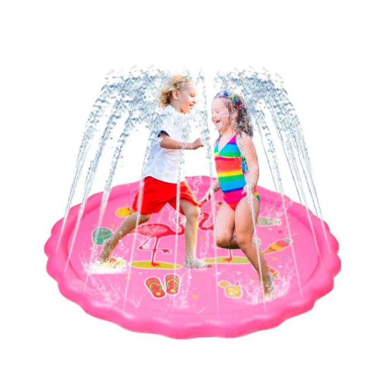 GENERICO - Alfombra de agua niños estilo cascada 170 cm verano rosado
