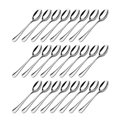 LUGANO - Juego De 24 Cucharas De Té Acero Inoxidable 18/0