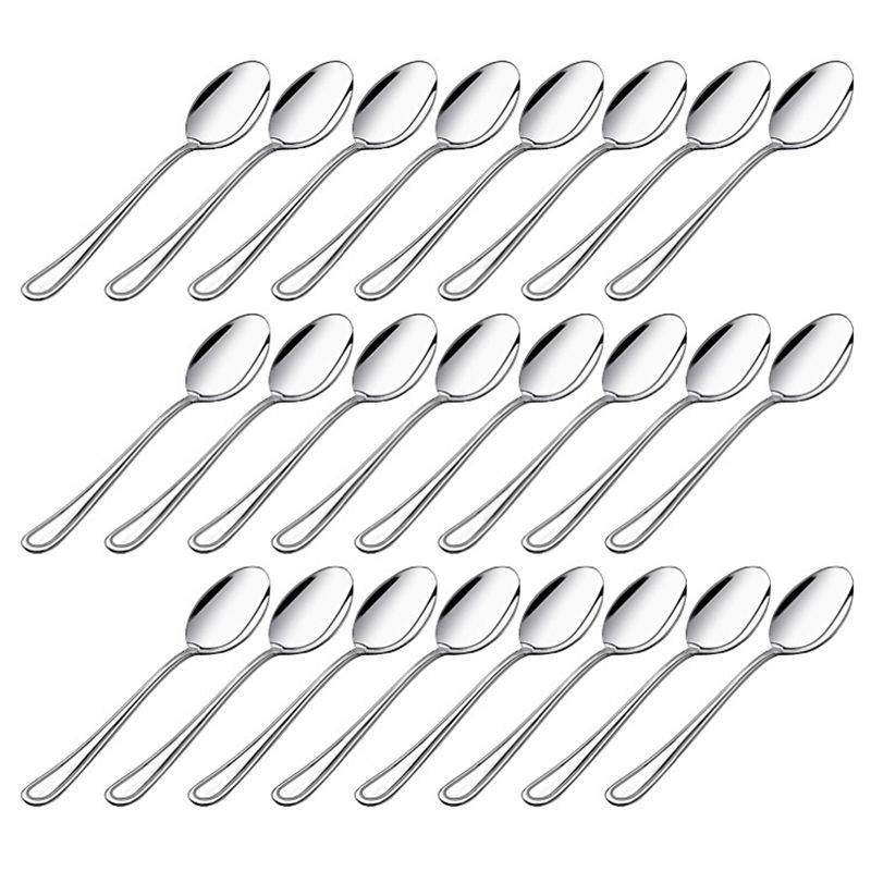 LUGANO - Juego De 24 Cucharas De Mesa Acero Inoxidable 18/0