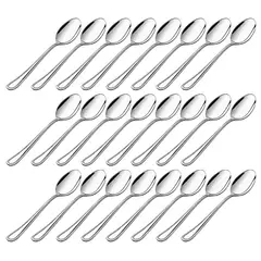 LUGANO - Juego De 24 Cucharas De Mesa Acero Inoxidable 18/0