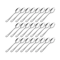 LUGANO - Juego De 24 Cucharas De Té Acero Inoxidable 18/0
