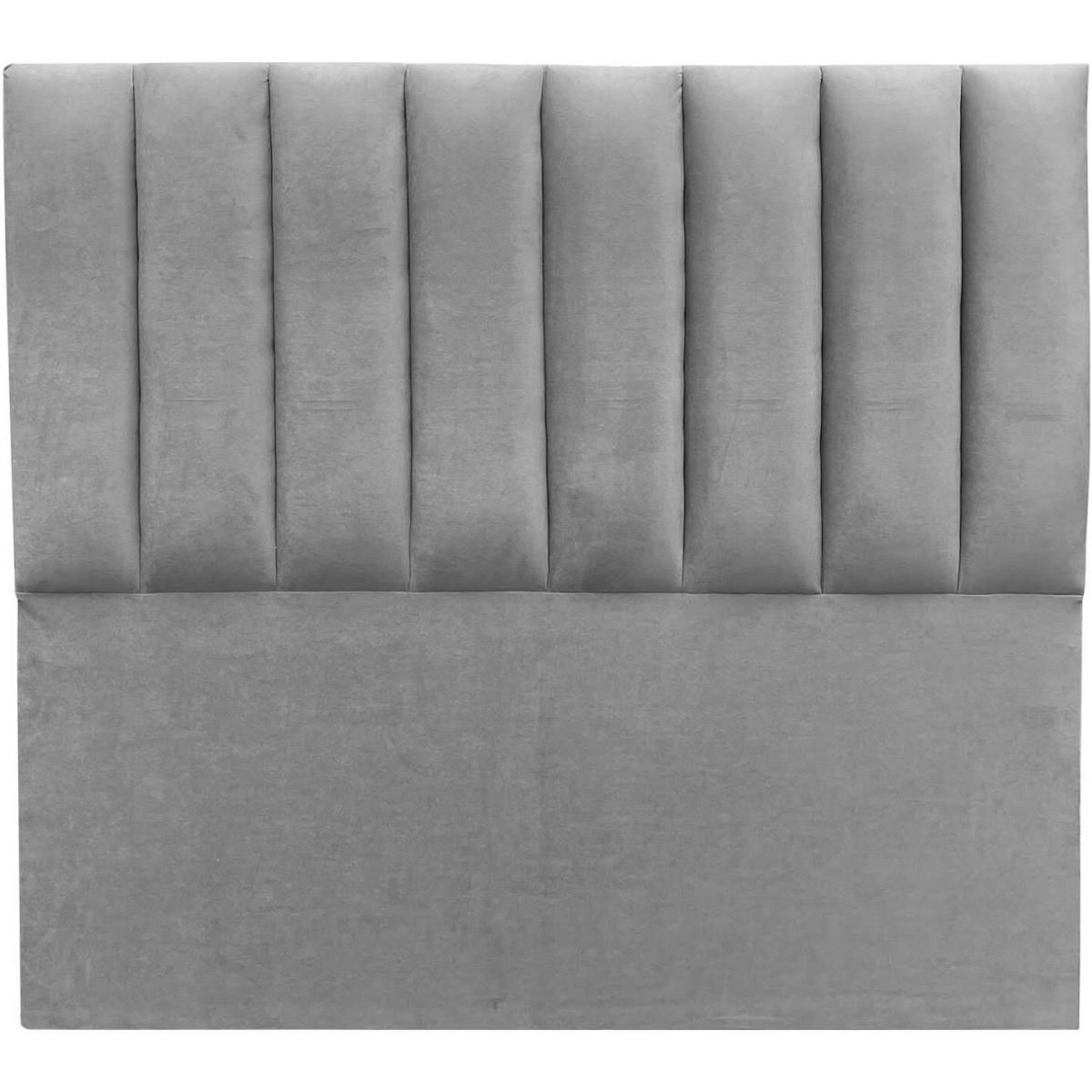 GENERICO - Respaldo Tubular al piso FELPA GRIS PERLADO SUPER KING