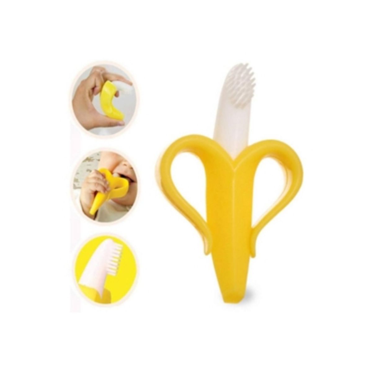 TEDMIMAK - Cepillo y Mordedor Banana para Bebés Tedmimak