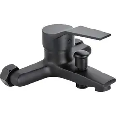 GENERICO - Llave Monomando Grifo Para Tina Ducha Negro Cuadrado