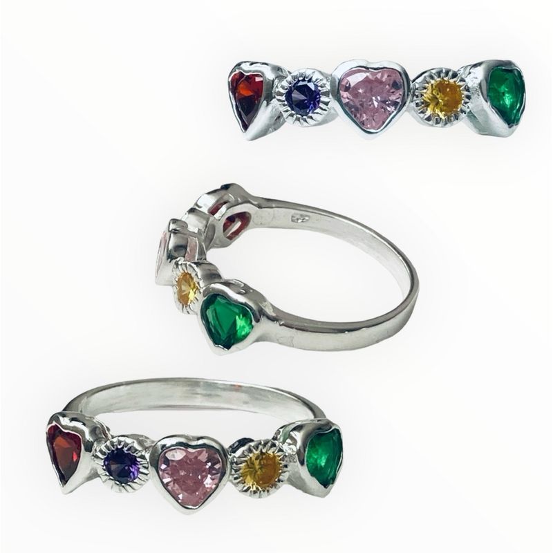 TAETHAI - Anillo de plata 925 con Circones