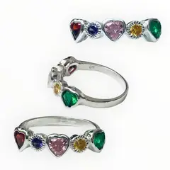 TAETHAI - Anillo de plata 925 con Circones