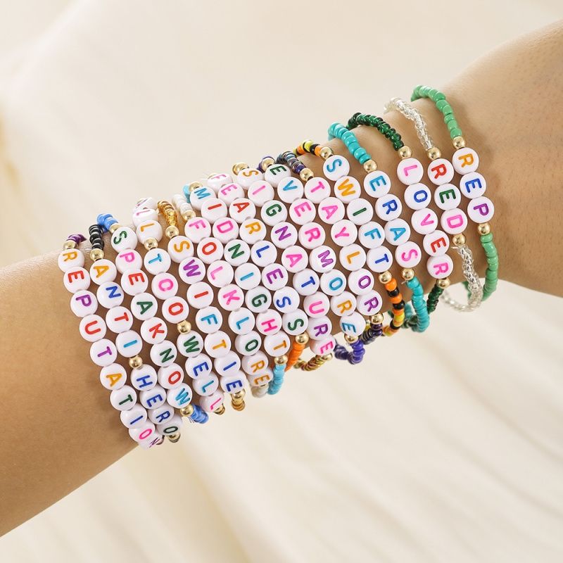 MOSS ROSE - Conjunto de 16 pulseras Taylor pulseras bohemias Swiftie