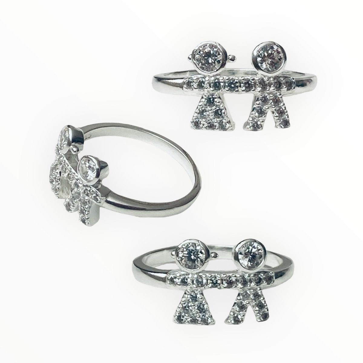 TAETHAI - Anillo de plata 925 y Circones