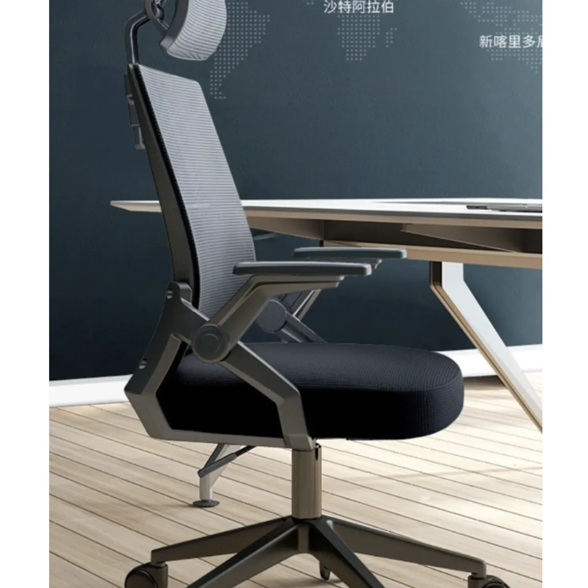 HOMER DESIGN - Silla Oficina Escritorio Ejecutiva Asiento De Memoria con cabecero