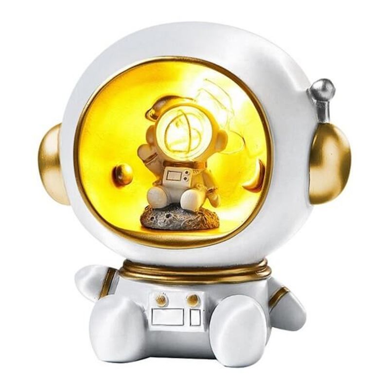 GENERICO - Alcancia diseño astronauta con luz LED