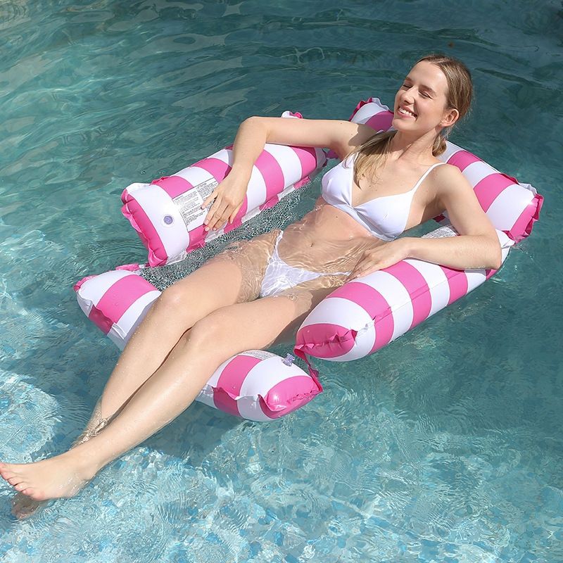 BLWOENS - Hamaca de agua flotante para piscina