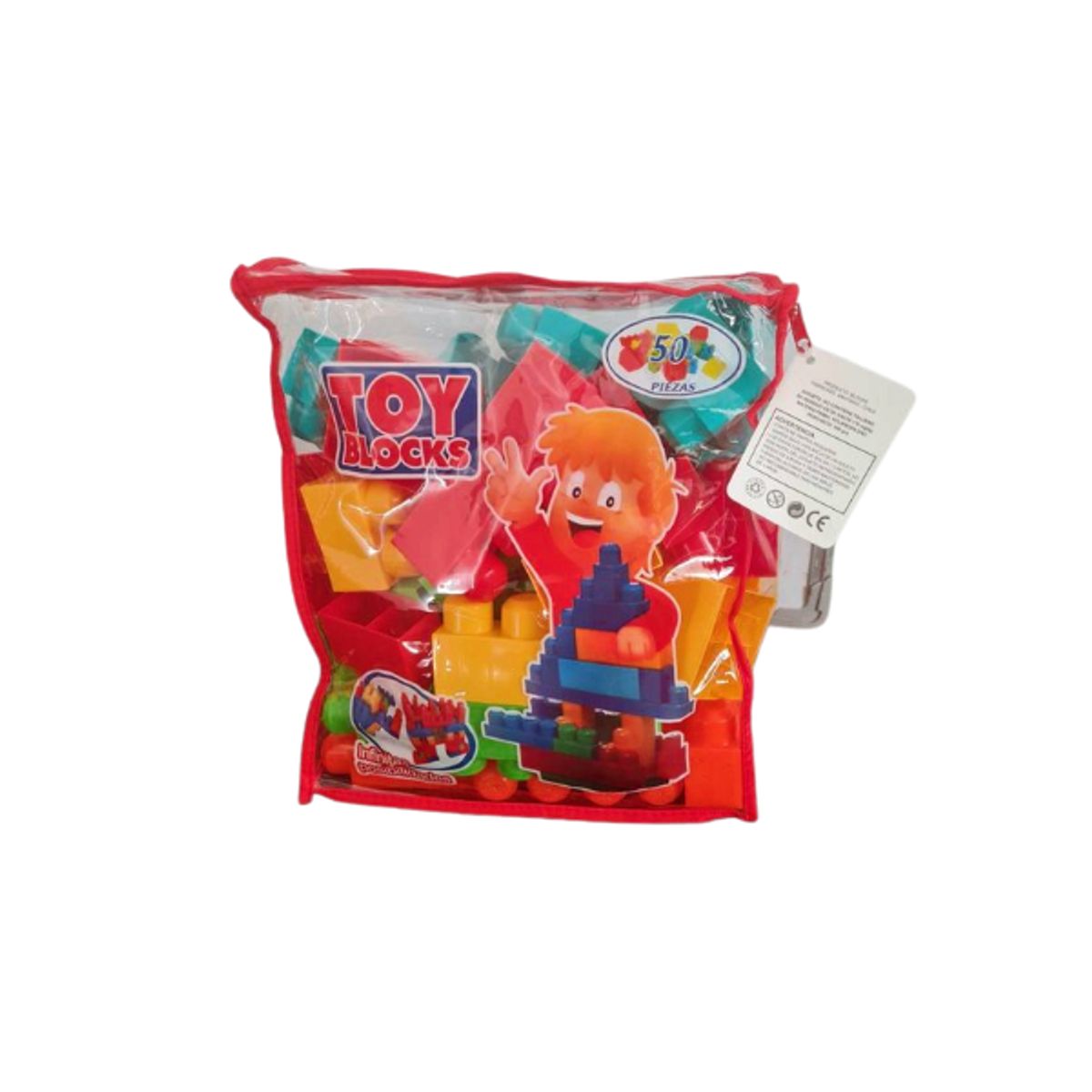 GENERICO - Crea CON Mega Bloks Grandes Fab Chile con 50 Piezas