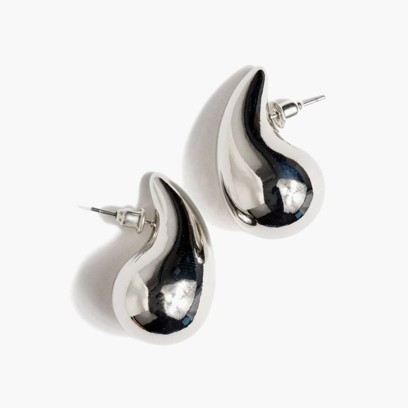 LOUNGE - Aros Mujer Gota Plateado