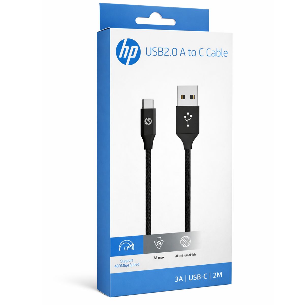 HP - Cable de Datos HP USB a Type-C 3A High Power 2M