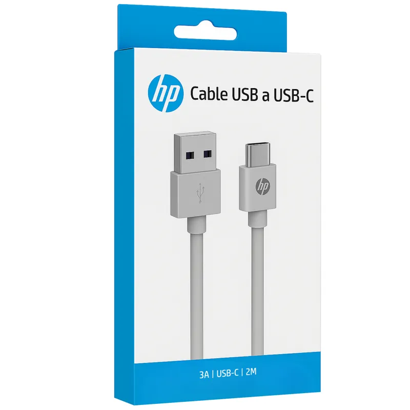 HP - Cable de Datos HP USB a Type-C 3A High Power 2M