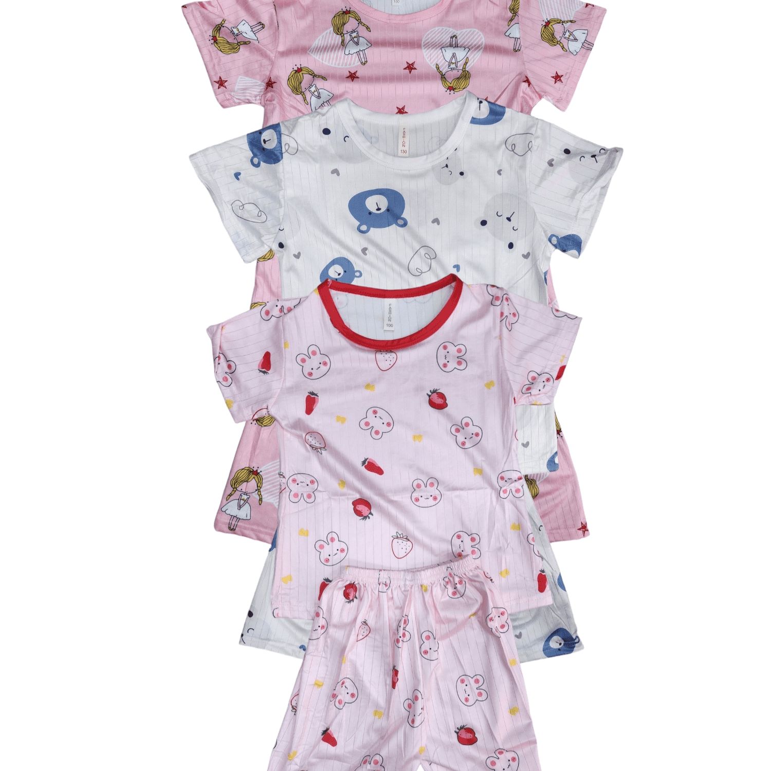 AGW Pack Pijamas Niña Verano Tela Soft Excelente Calidad