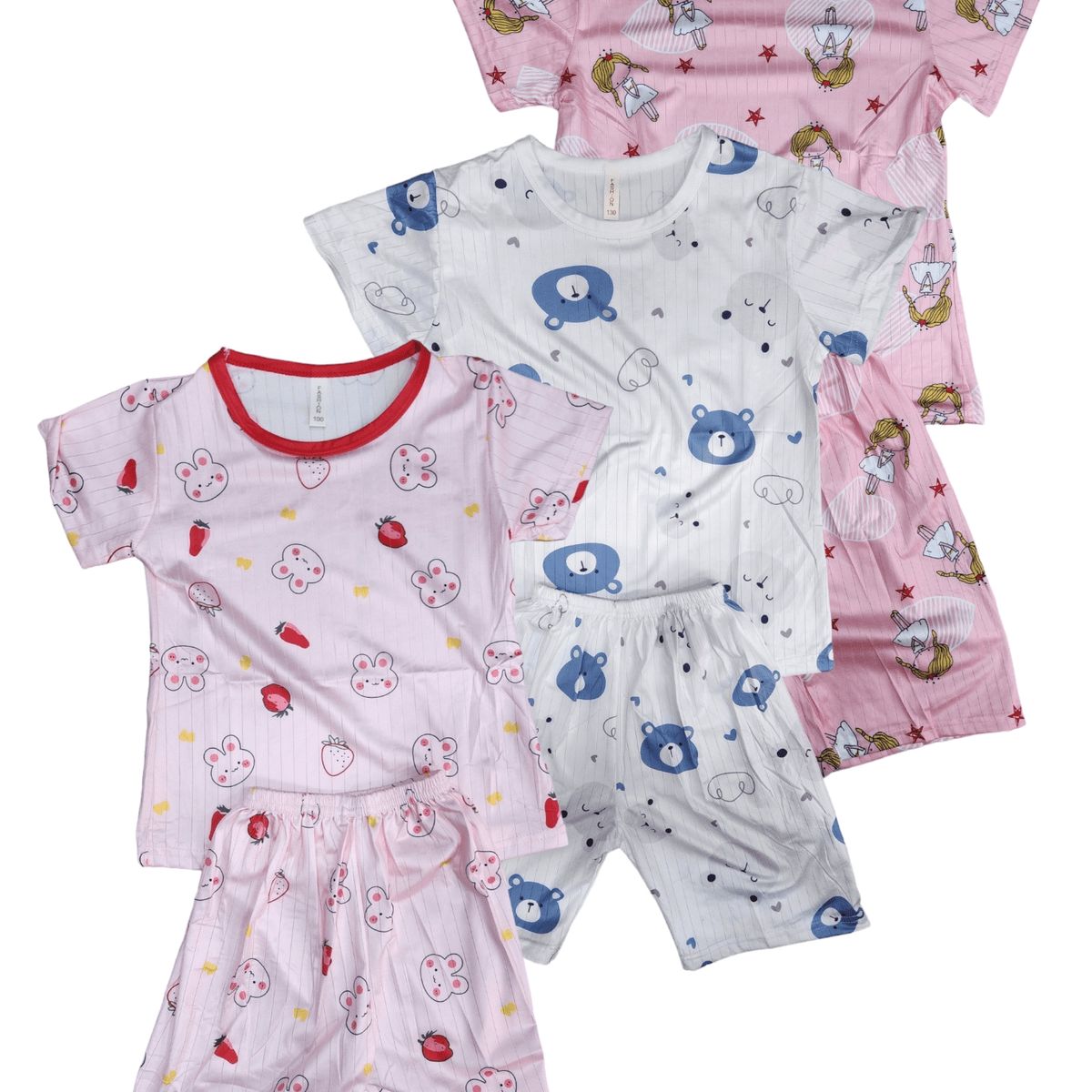 AGW - Pack 3 Pijamas Niña Verano Tela Soft Excelente Calidad
