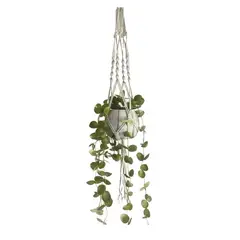 MACRAKO - Pack de 5 Colgantes de macramé + 5 ganchos para colgar