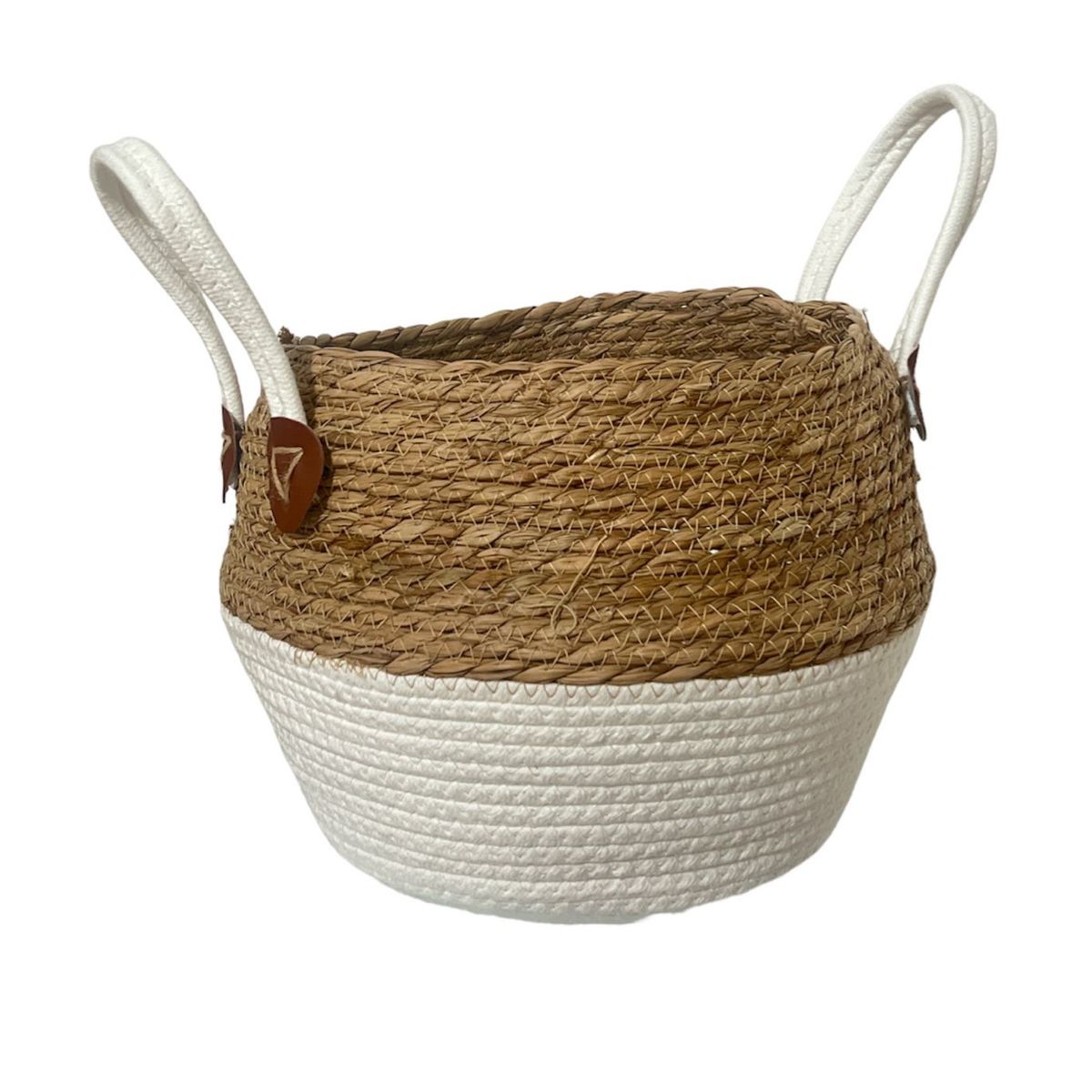 OEM - Macetero Cesto Canasto Maceta De Mimbre 24x34cm