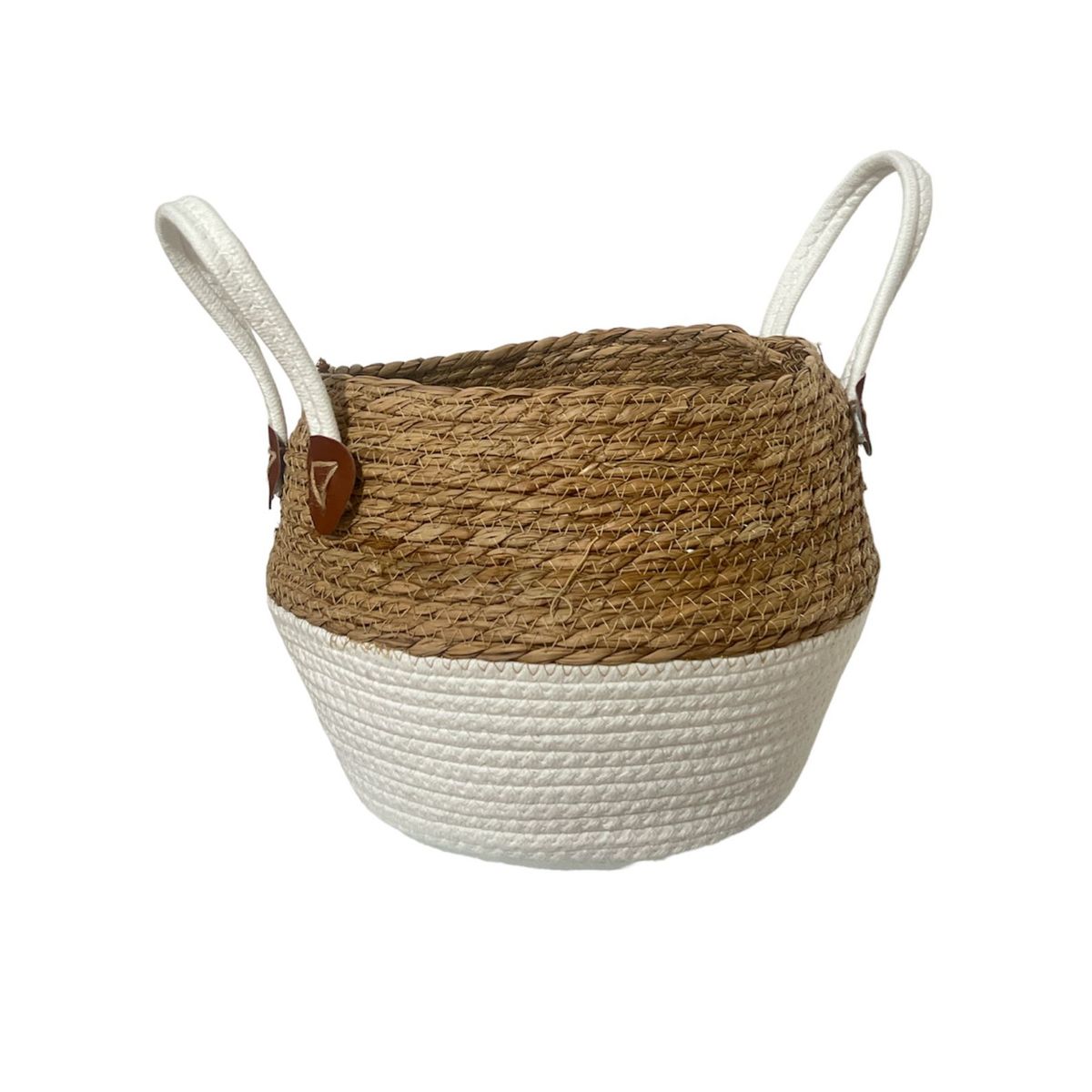 OEM - Macetero Cesto Canasto Maceta De Mimbre 24x34cm