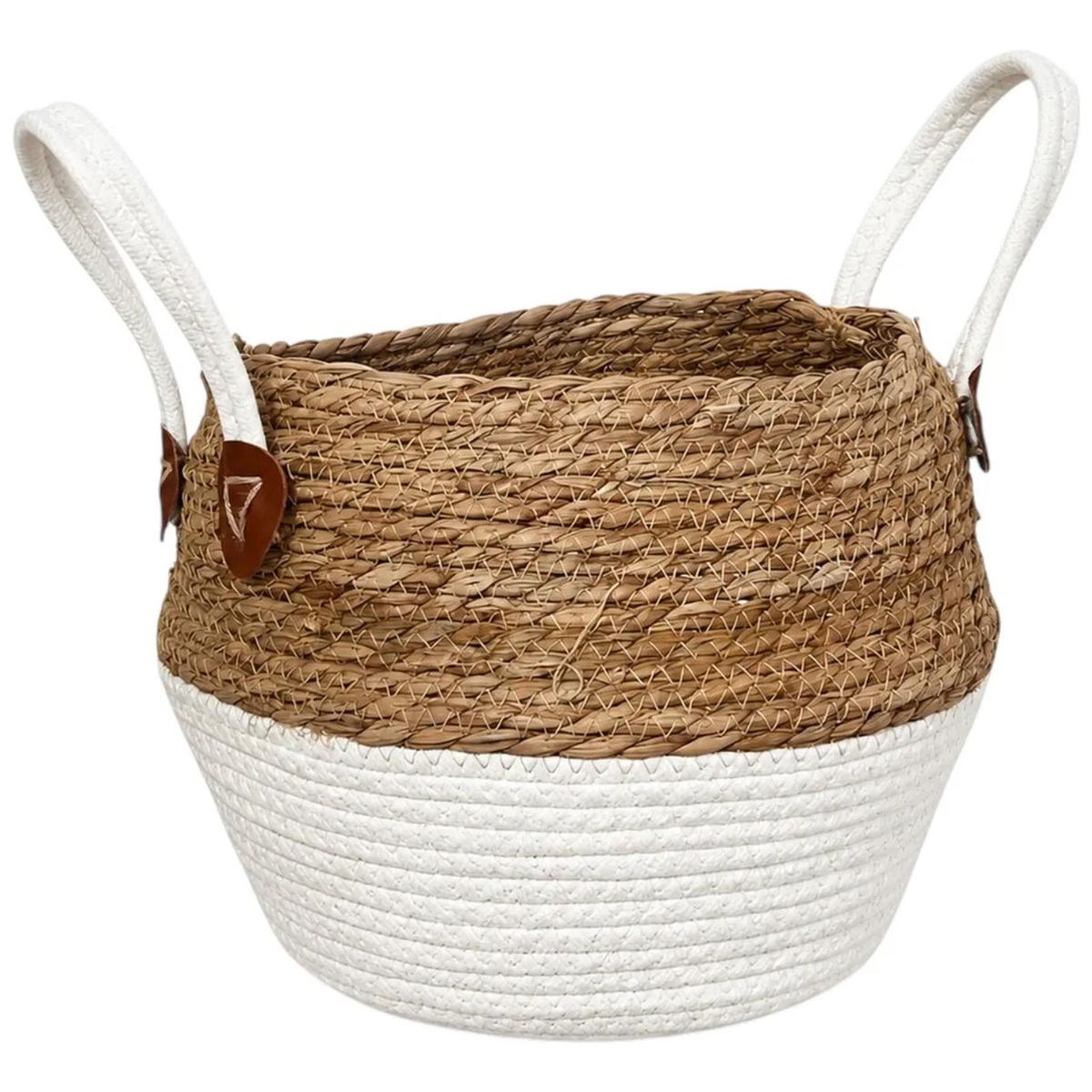 OEM - Macetero Cesto Canasto Maceta De Mimbre 24x34cm