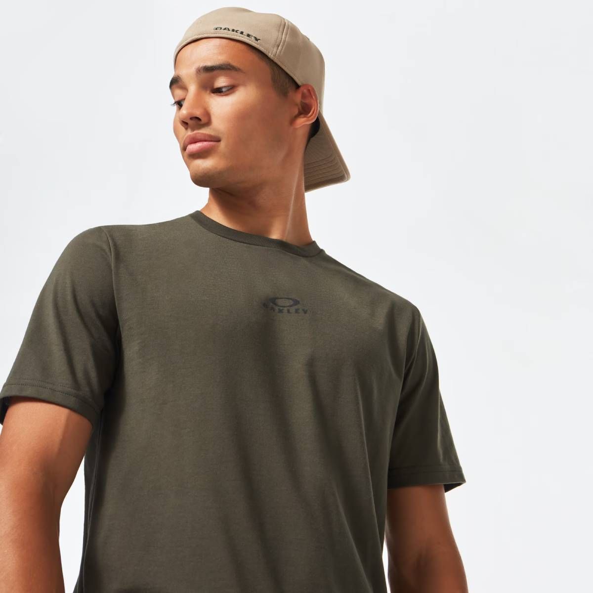 OAKLEY - Polera Oakley Bark New Hombre Verde