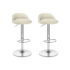 GLOBAL LATIN GROUP - Pack 2 Silla Piso Bar Taburete - Beige