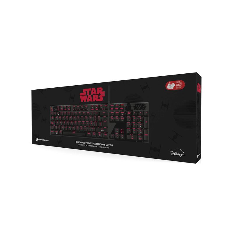 PRIMUS GAMING - Teclado Primus BALLISTA90T Star Wars Darth Vader Switch Red Español