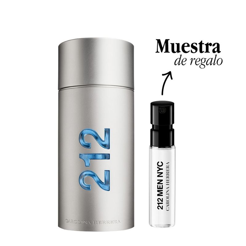 CAROLINA HERRERA - Compra y Prueba Carolina Herrera 212 Men EDT 100 ML Hombre + Muestra 1,5 ML