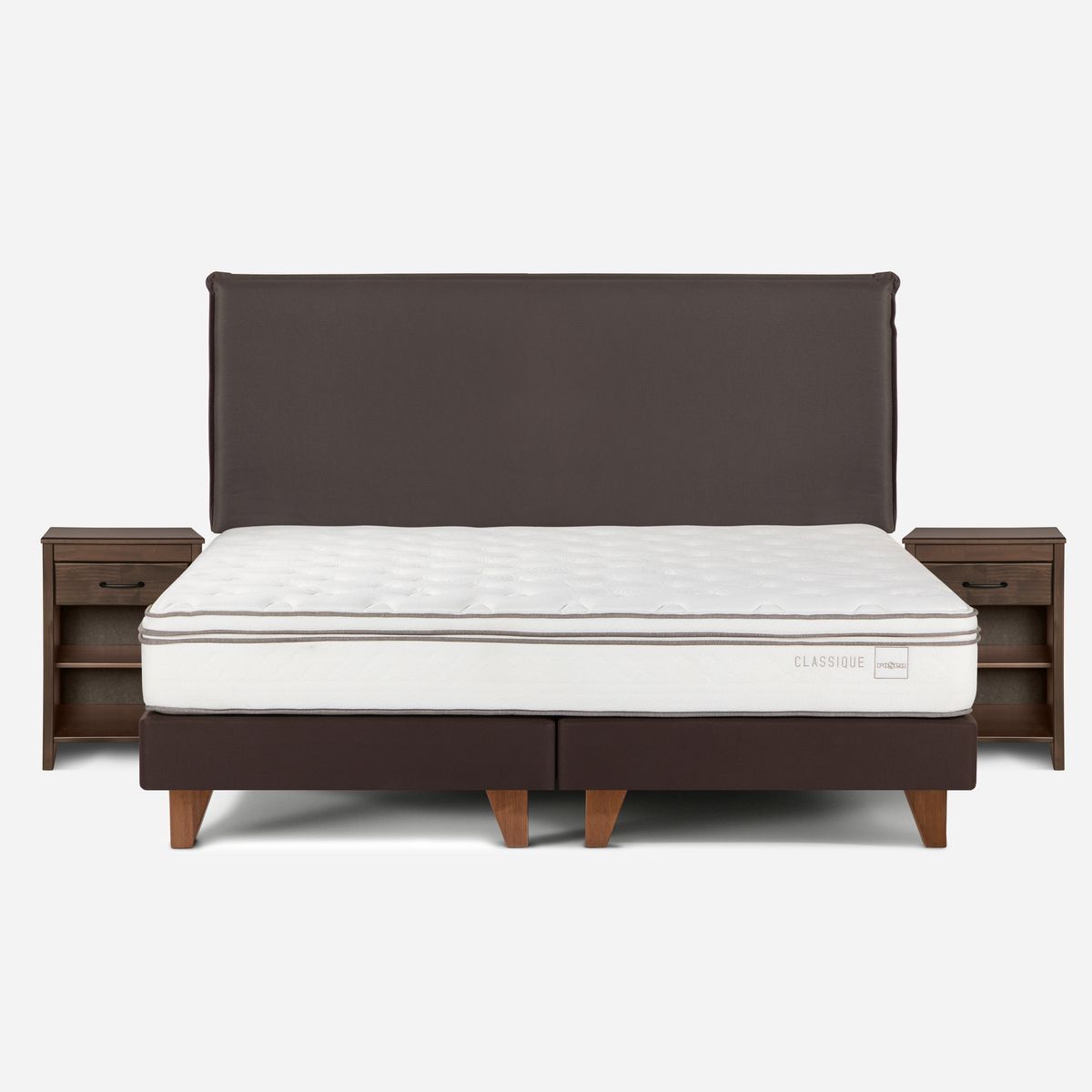 ROSEN - Cama Europea Rosen Classique+ King + Muebles Maurice