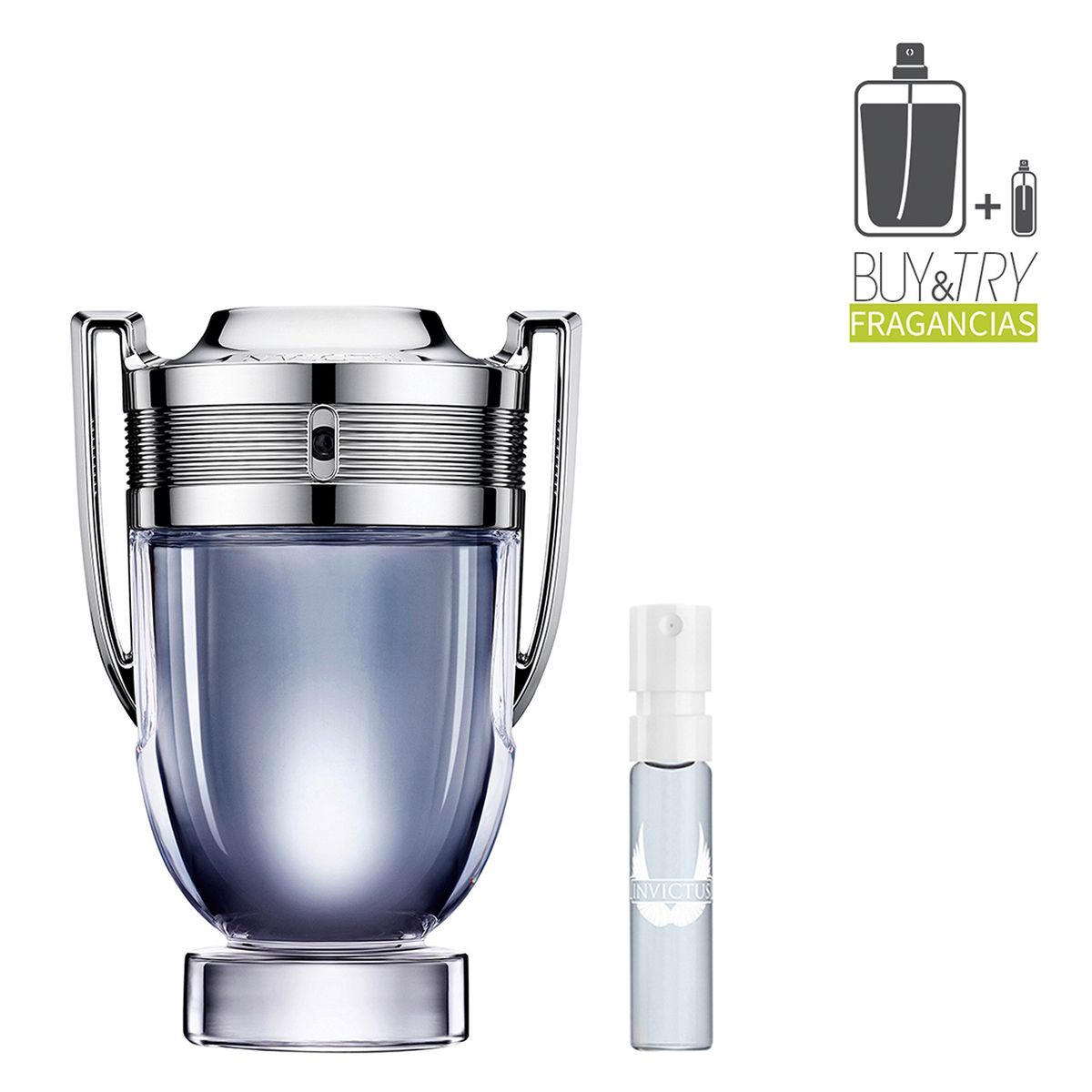 RABANNE - Perfume Hombre Invictus EDT 100Ml + Muestra 1,5Ml Paco Rabanne